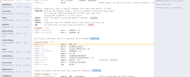 The Kick13 Explorer showing exec.library's ColdStart routine